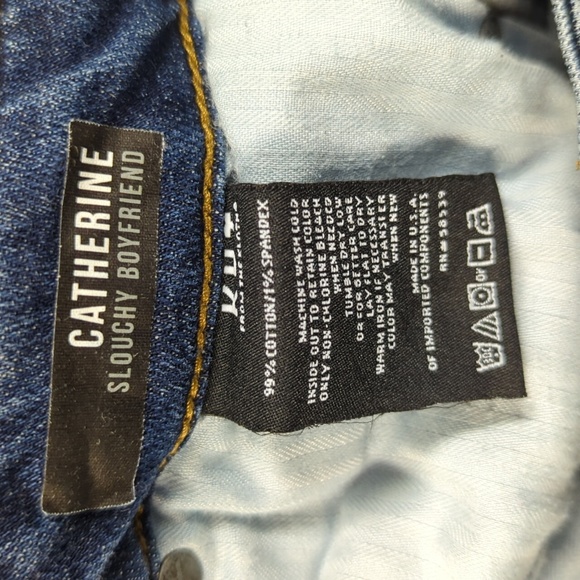 KUT from the Kloth Catherine Slouchy Boyfriend sz 0 - Picture 4 of 8